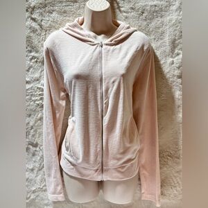 Lauren Ralph Lauren Pink Velvet Y2K vintage Zip pull Hoodie Jacket women’s large